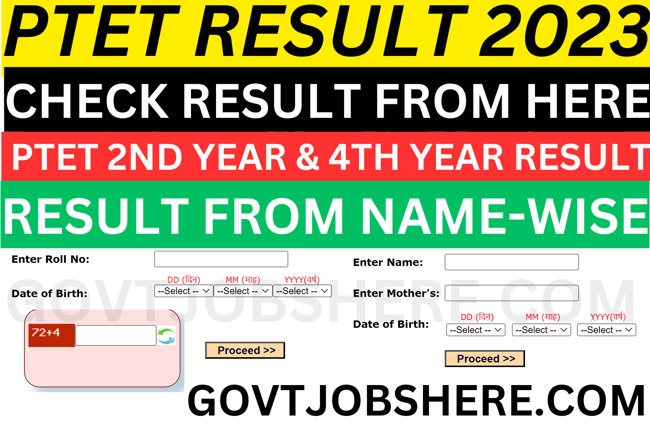 Rajasthan Ptet 2Nd Year College Allotment Result 2023